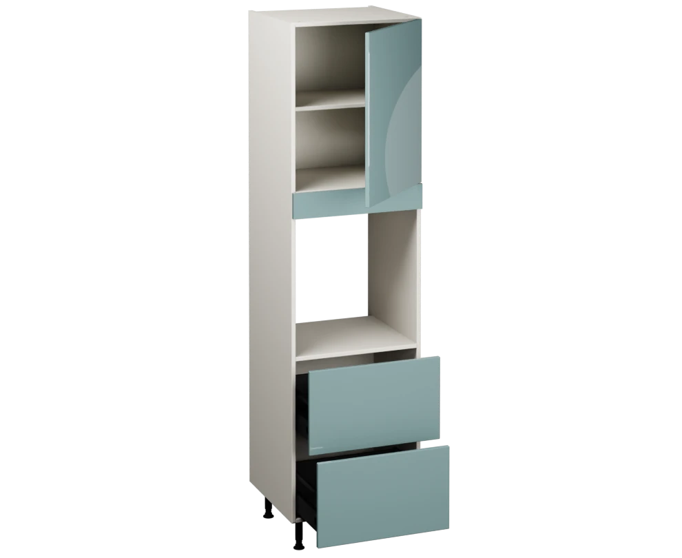Single Oven Unit with Drawers (2150 x 600)