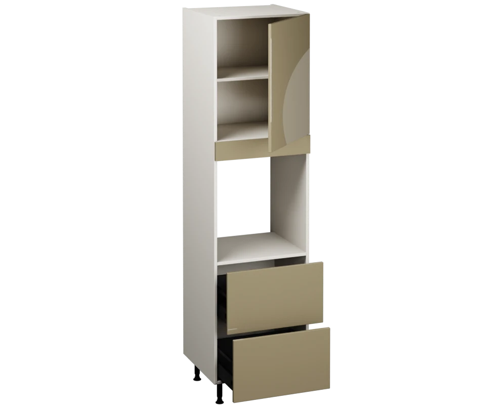 Single Oven Unit with Drawers (2150 x 600)