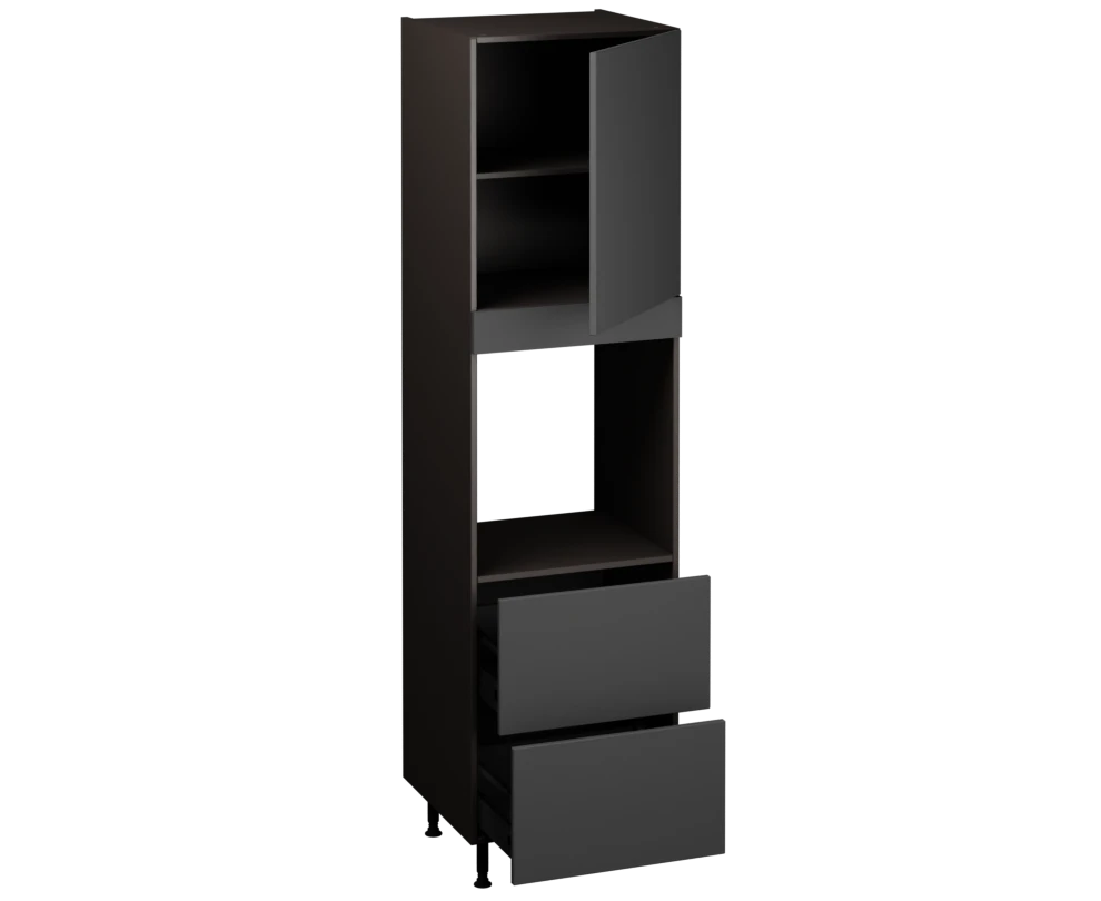 Single Oven Unit with Drawers (2150 x 600)