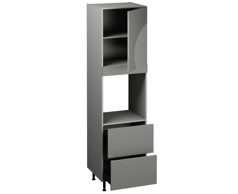 Single Oven Unit with Drawers (2150 x 600)