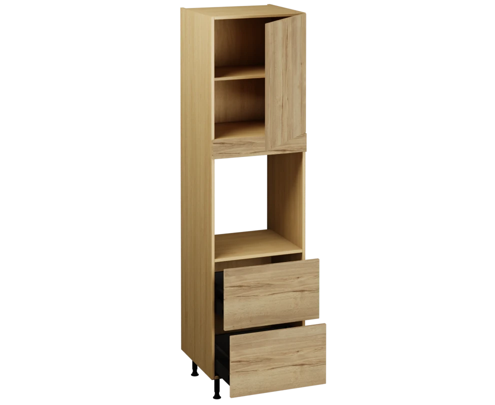 Single Oven Unit with Drawers (2150 x 600)