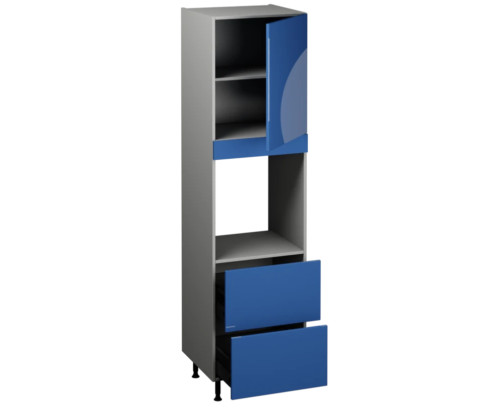 Single Oven Unit with Drawers (2150 x 600)