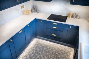 Wilton Blue Small Shaker Kitchen by Kitchen Warehouse