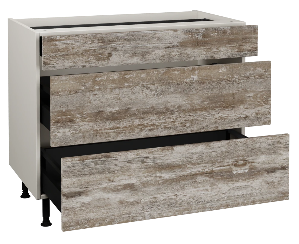 1000 3 Drawer Base