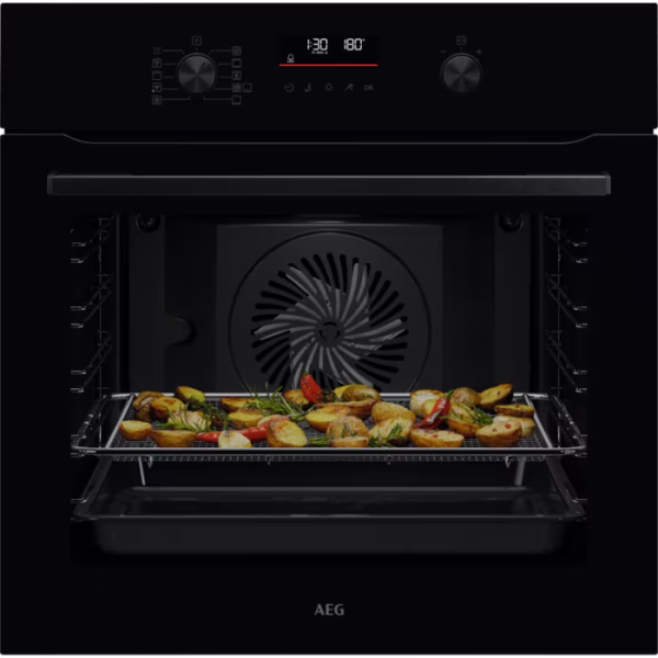 AEG OS6PB50AK Gloss Black 6000 SenseCook Pyrolytic Oven