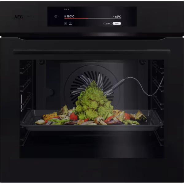 AEG PO9000PT 9000 ProAssist Matt Black Pyrolytic Self Clean Built-in Oven