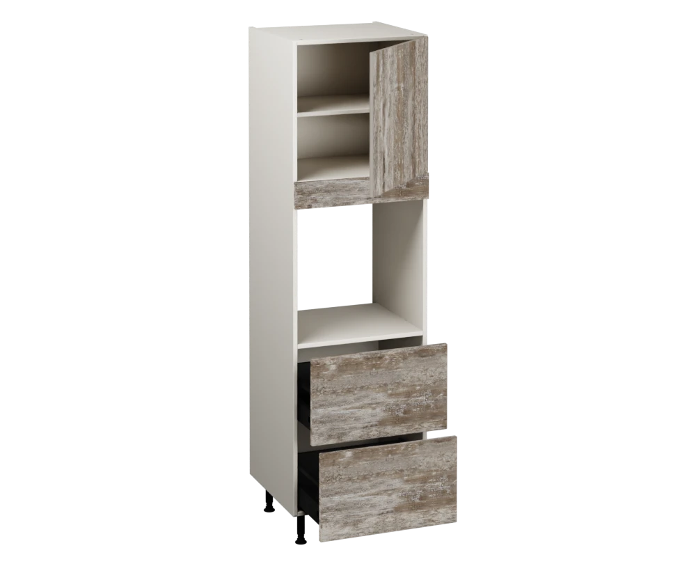 Single Oven Unit with Drawers