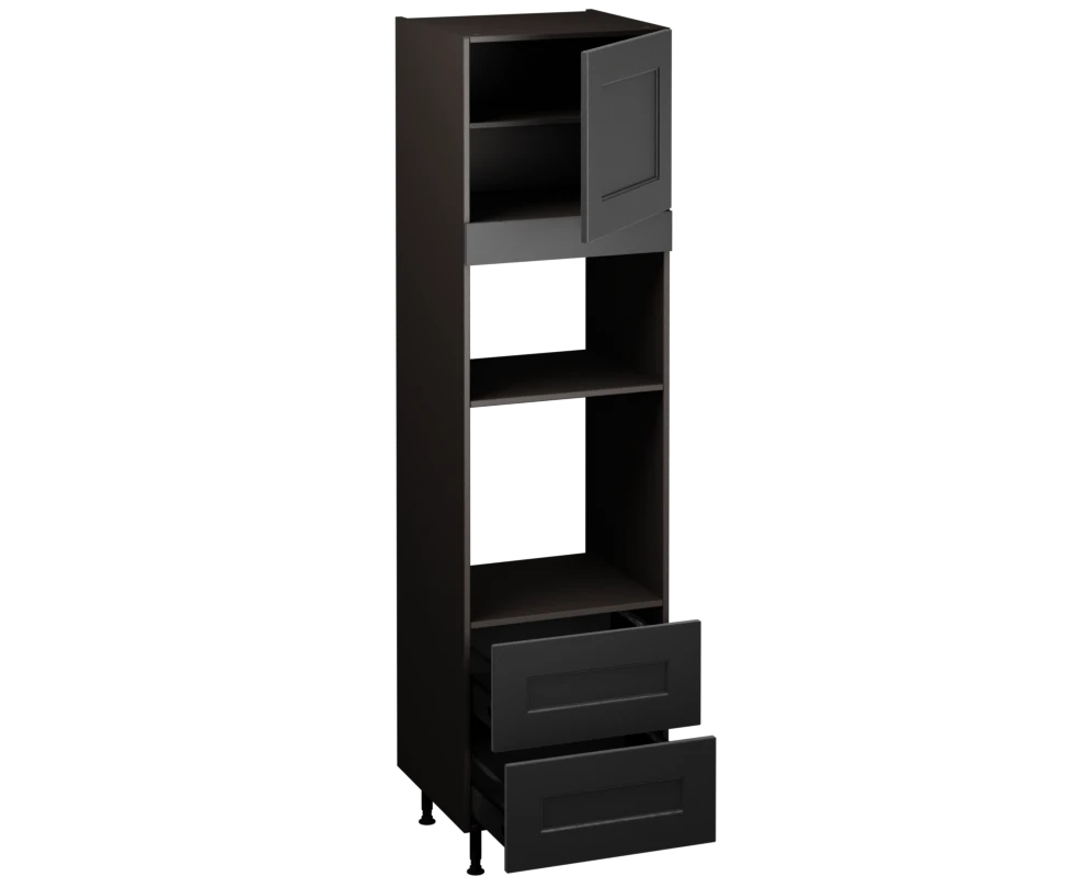 Single Oven Microwave with Drawers (2150 x 600)