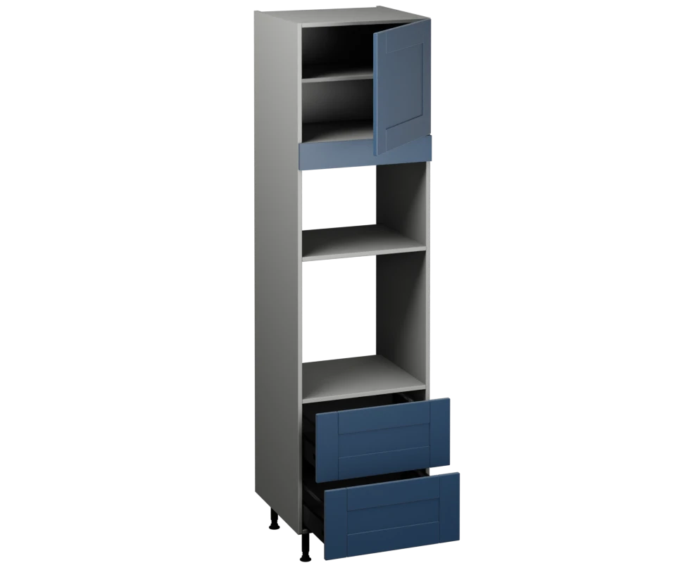 Single Oven Microwave with Drawers (2150 x 600)