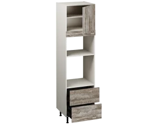 Single Oven Microwave with Drawers (2150 x 600)