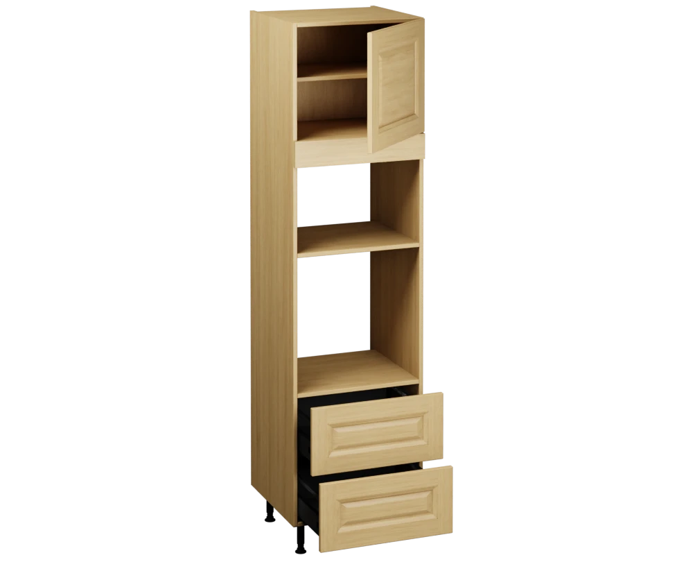 Single Oven Microwave with Drawers (2150 x 600)