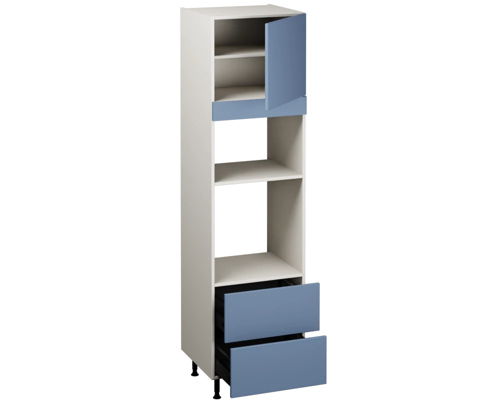 Single Oven Microwave with Drawers (2150 x 600)
