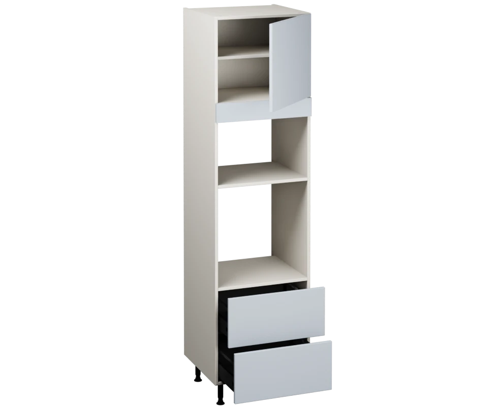 Single Oven Microwave with Drawers (2150 x 600)