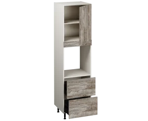 Single Oven Unit with Drawers (2150 x 600)