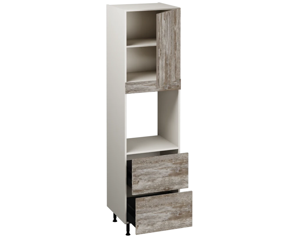 Single Oven Unit with Drawers (2150 x 600)