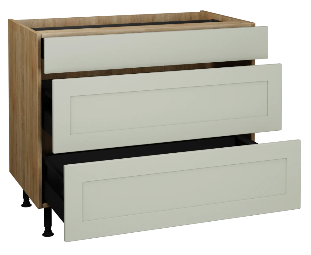 1000 3 Drawer Base