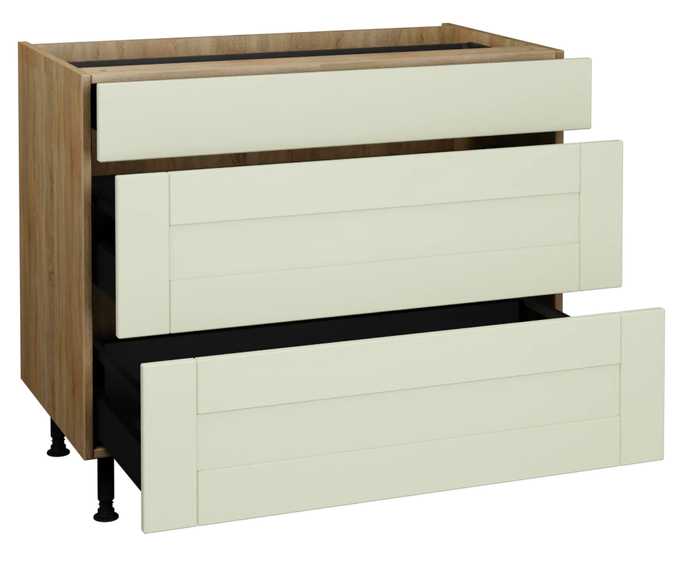 1000 3 Drawer Base