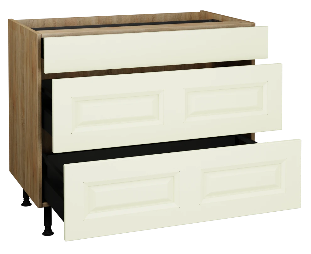 1000 3 Drawer Base