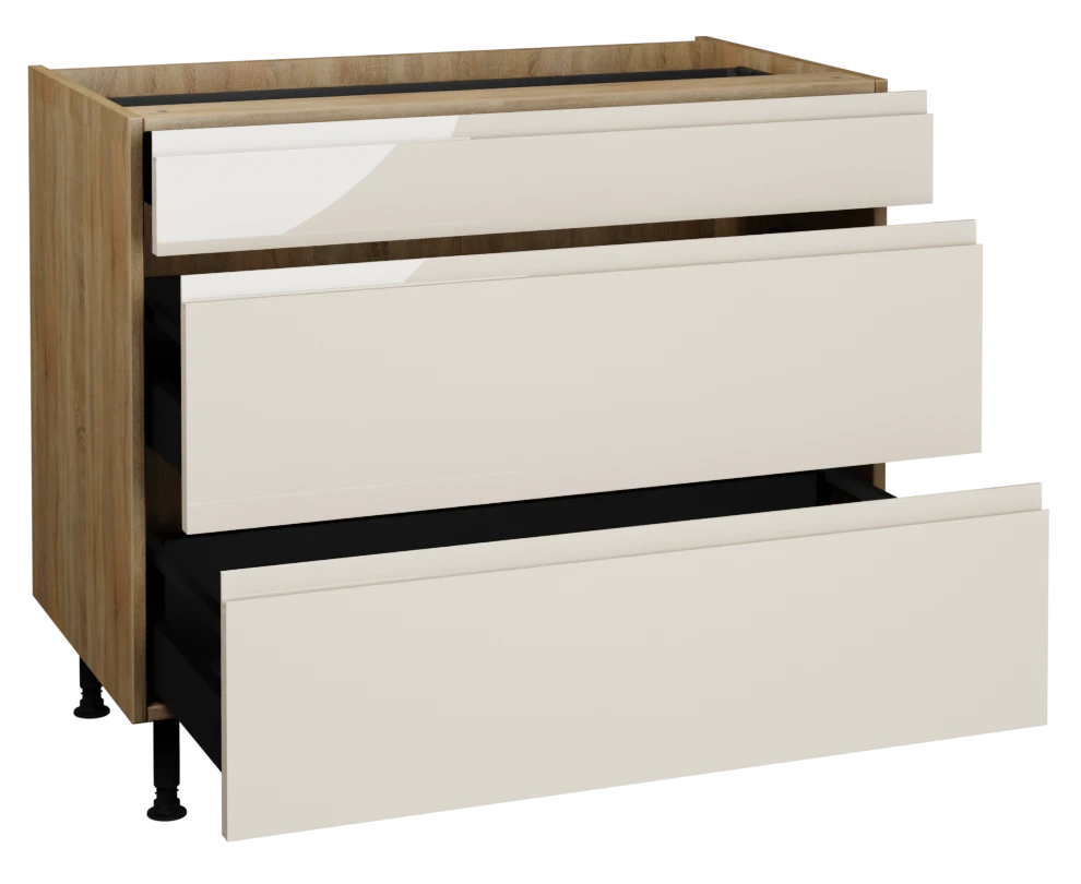 1000 3 Drawer Base