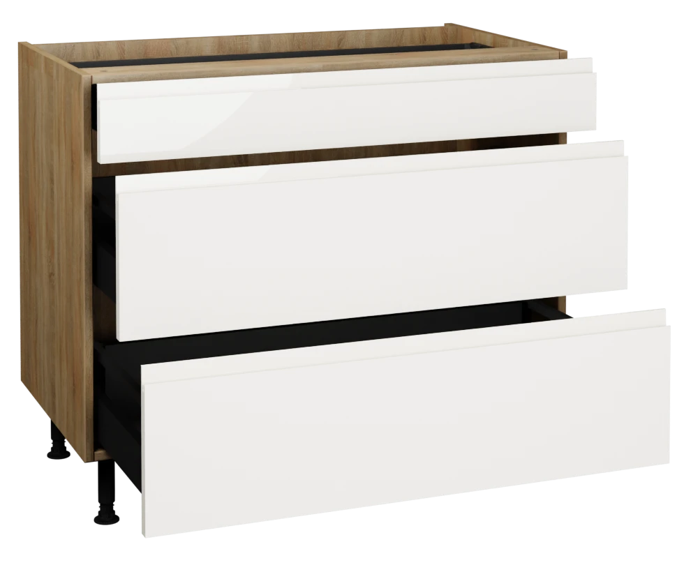 1000 3 Drawer Base