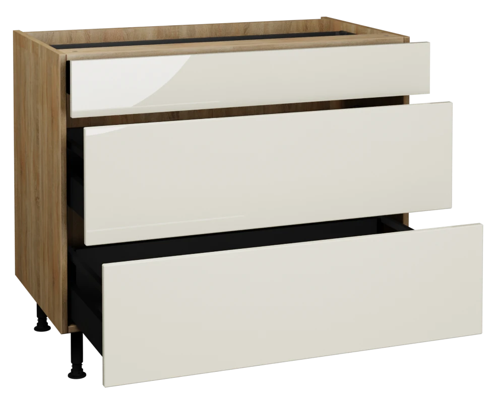 1000 3 Drawer Base