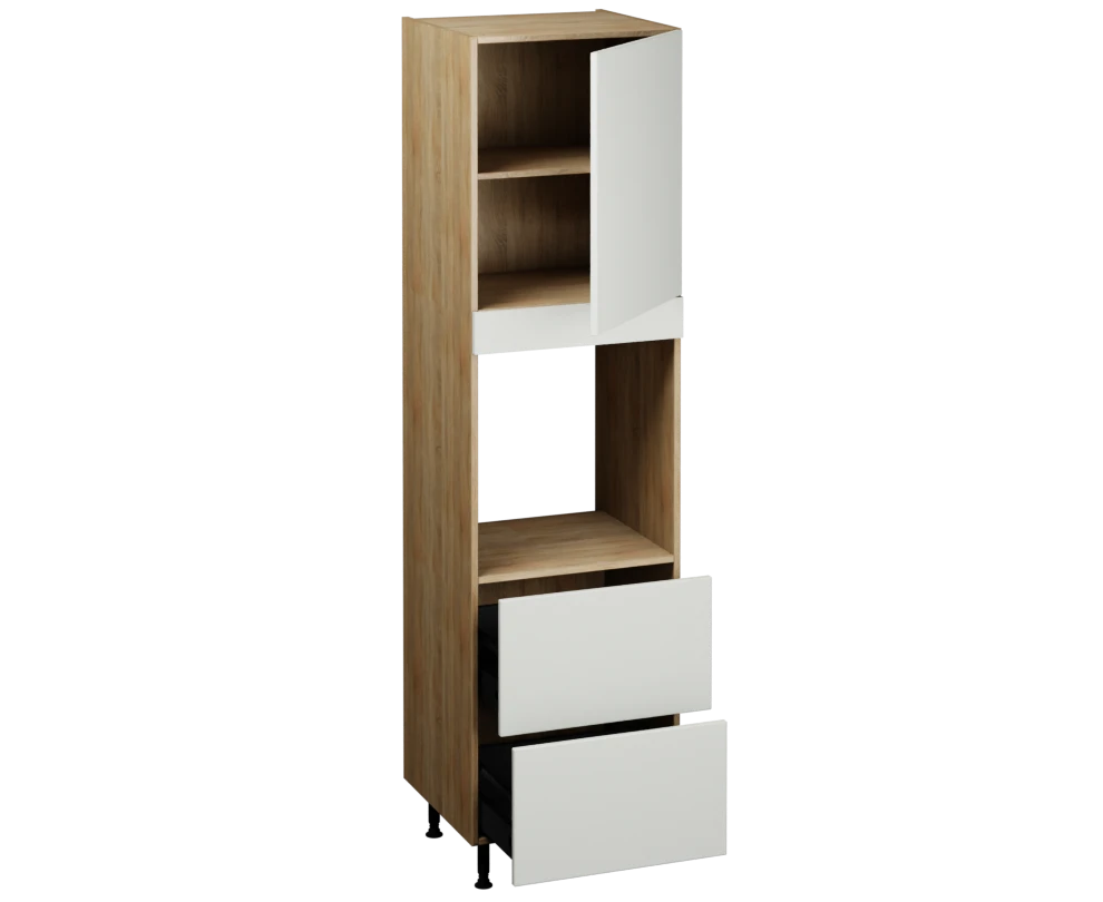 Single Oven Unit with Drawers (2150 x 600)