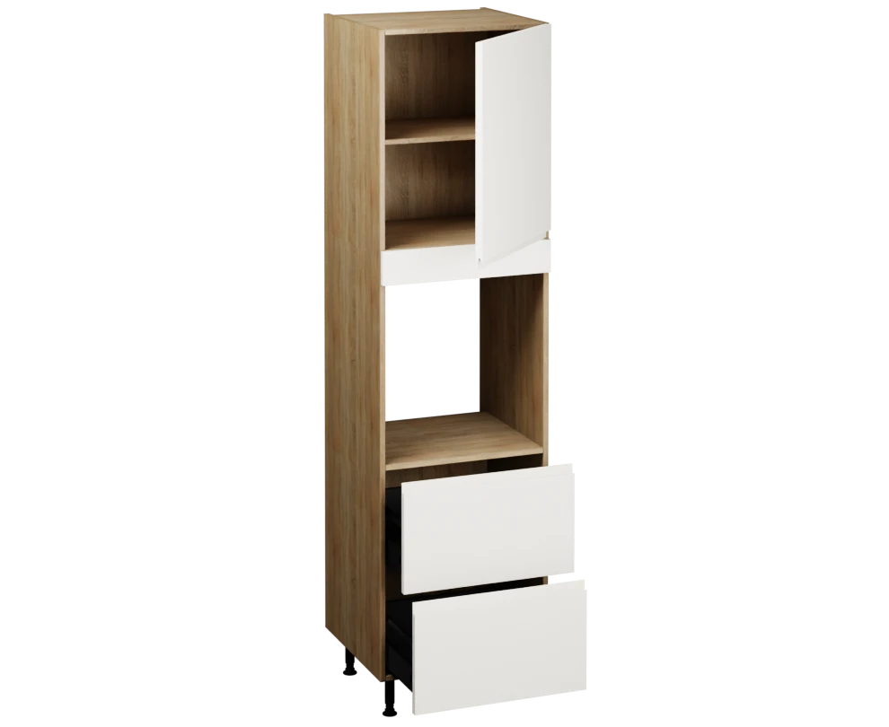 Single Oven Unit with Drawers (2150 x 600)