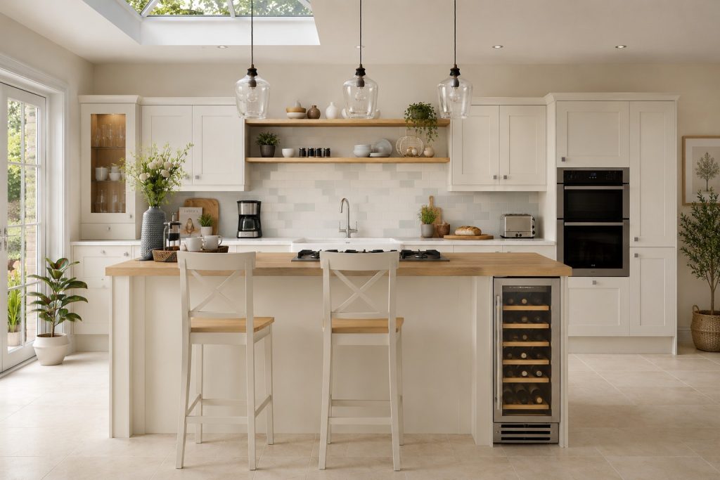 Ivory Georgia Smooth Shaker Kitchen Units