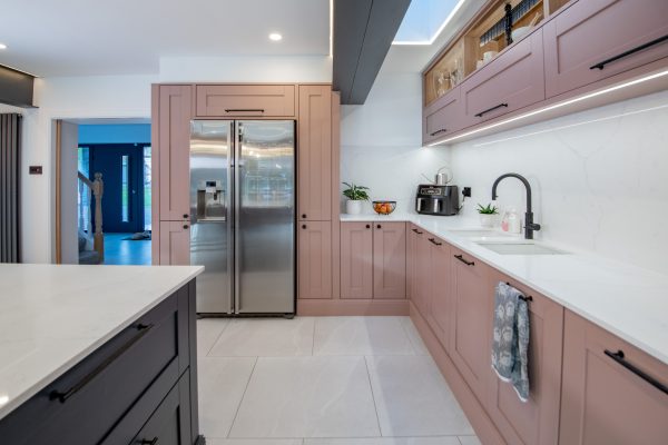 Madison Vintage Pink Painted Kitchen Doors