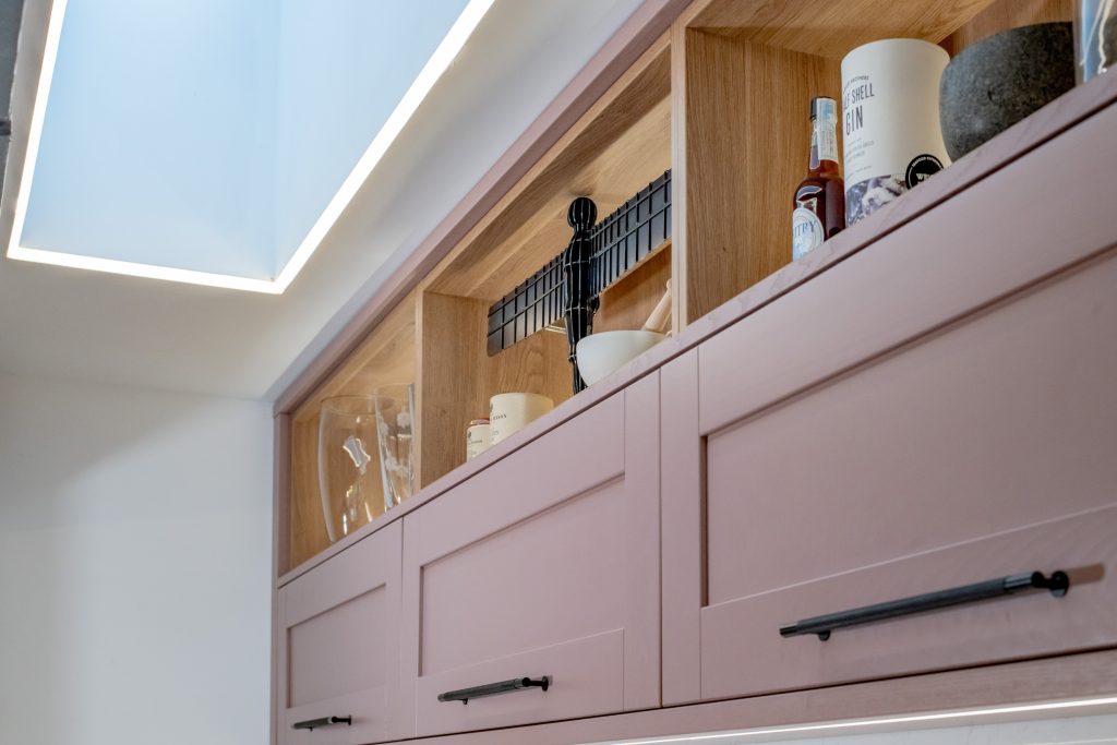 Madison Vintage Pink Painted Kitchen Units