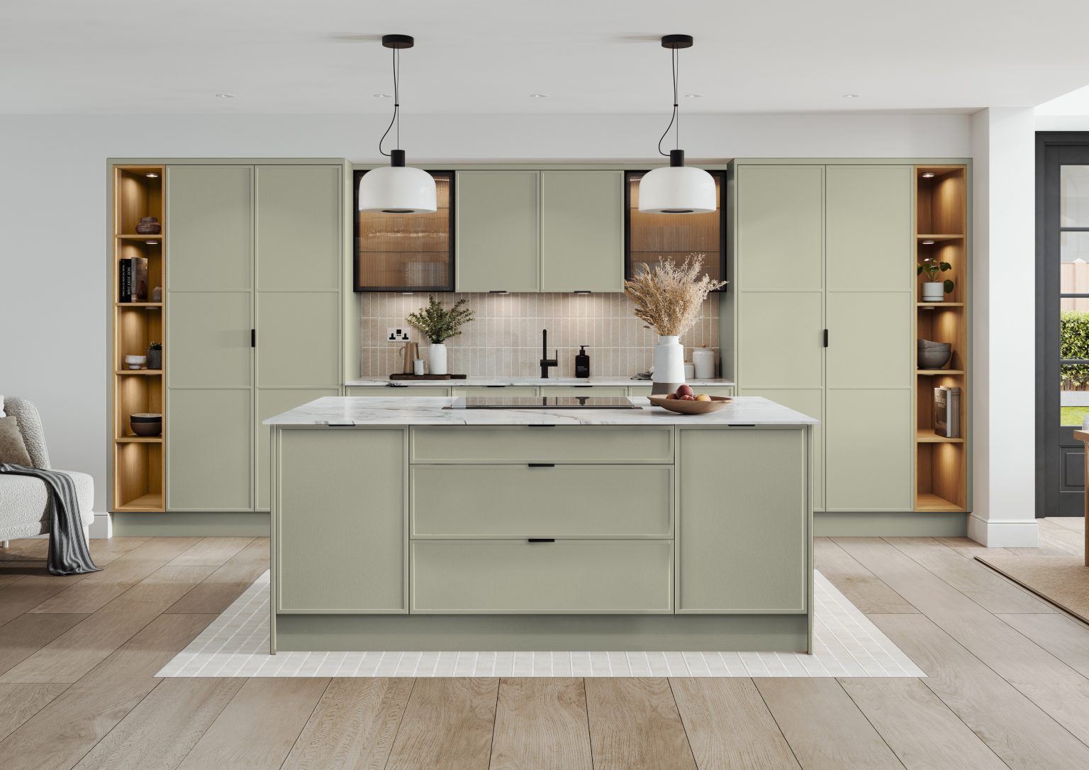 Inform Kitchen Regent Sage Green Replacement Kitchen Doors - Kitchen Warehouse