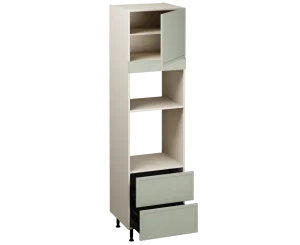 Single Oven Microwave with Drawers (2150 x 600)