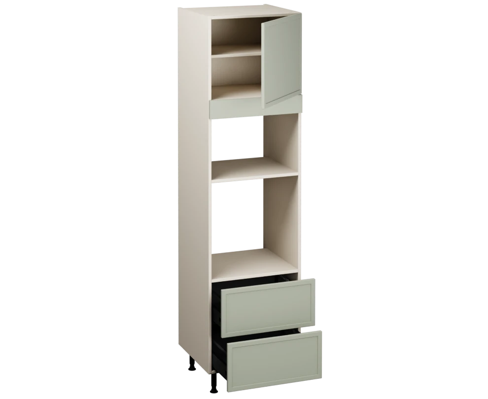 Single Oven Microwave with Drawers (2150 x 600)