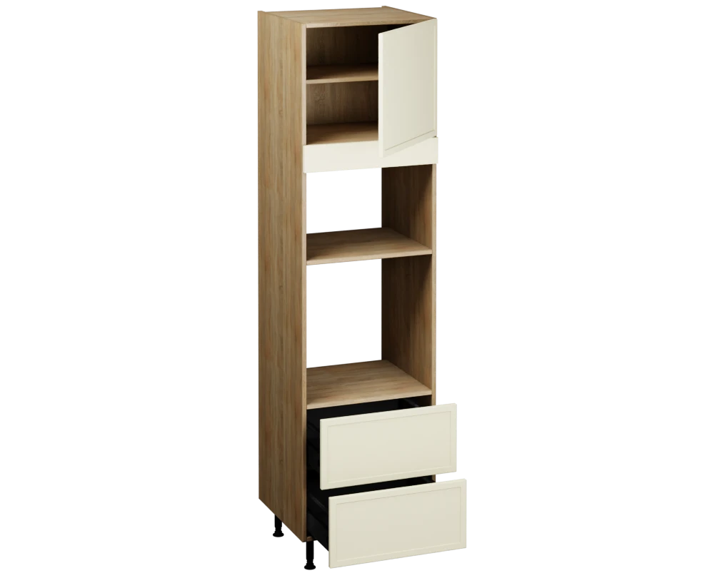Single Oven Microwave with Drawers (2150 x 600)