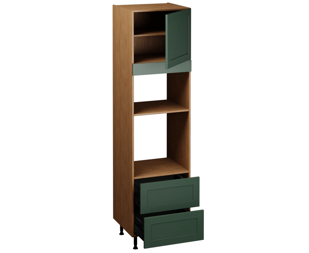 Single Oven Microwave with Drawers (2150 x 600)
