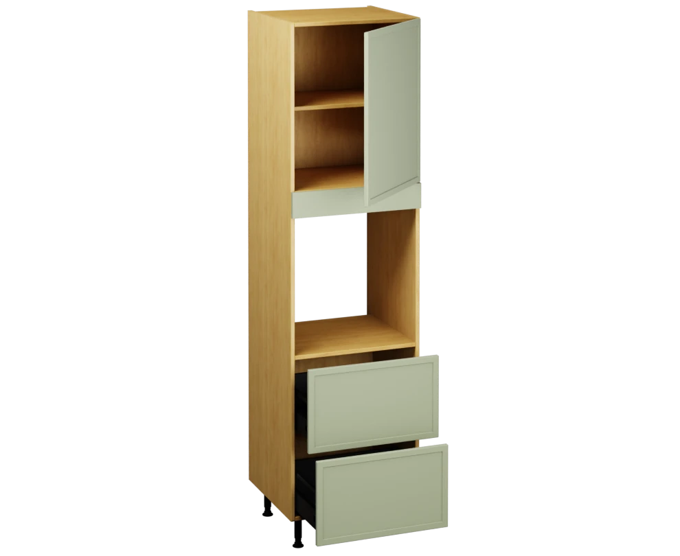 Single Oven Unit with Drawers (2150 x 600)