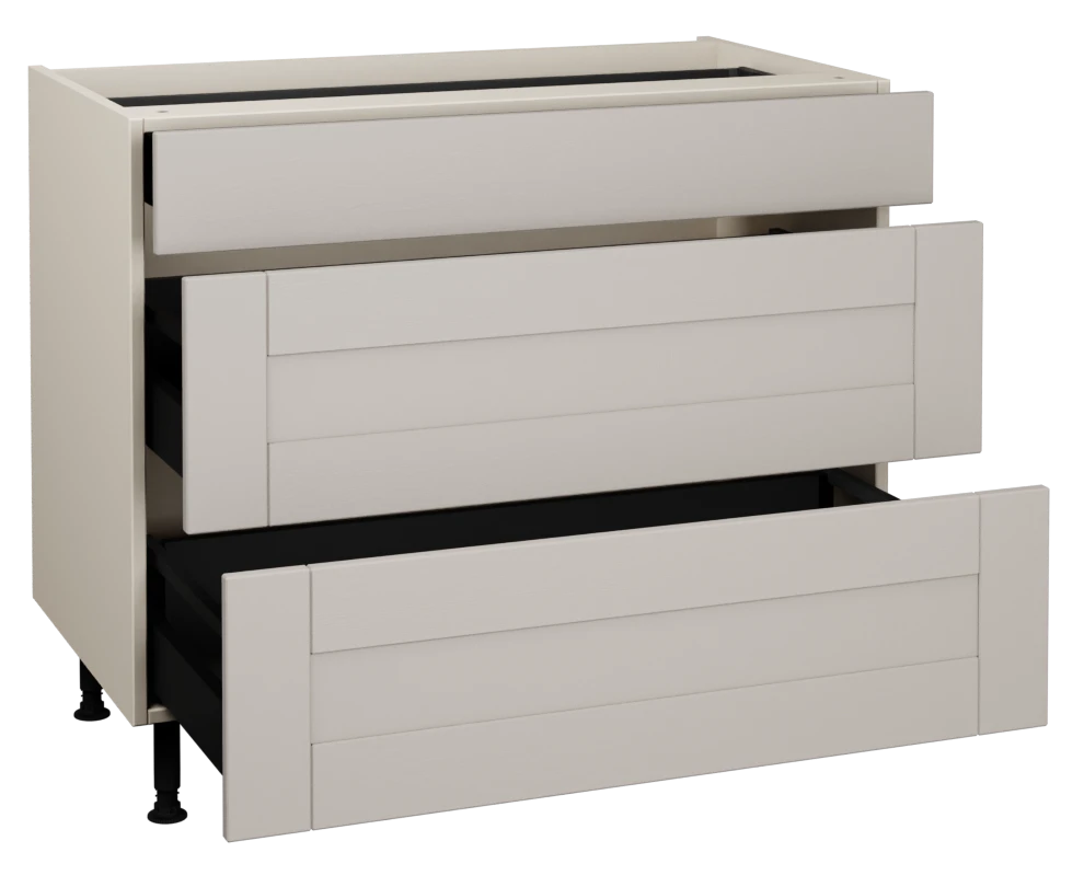 1000 3 Drawer Base