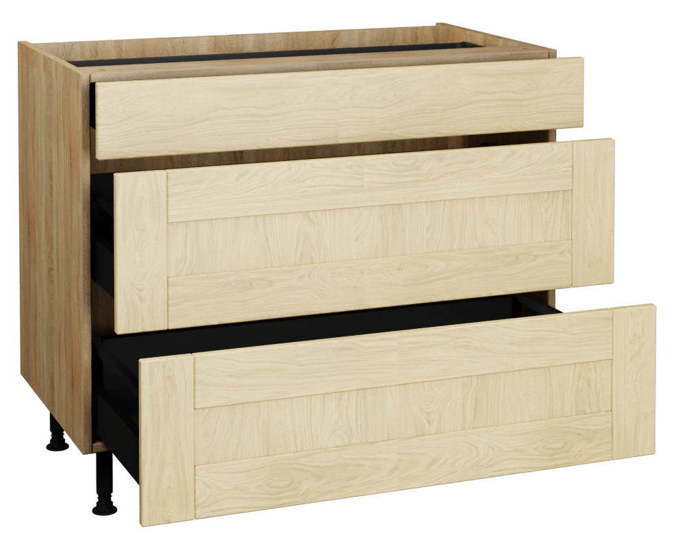1000 3 Drawer Base