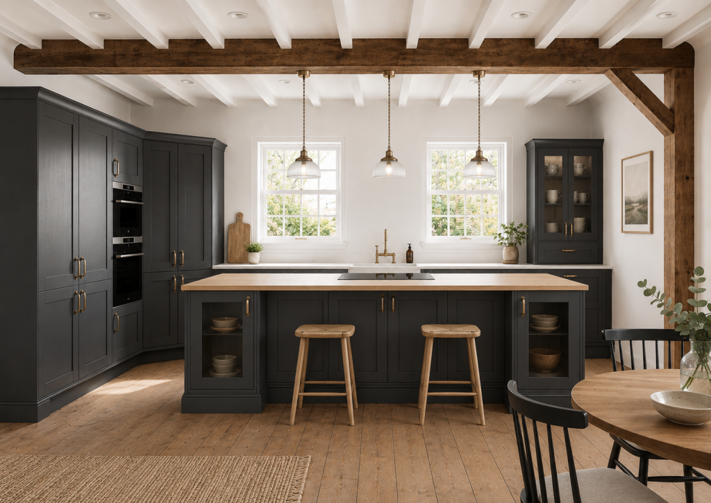 Painted Graphite Madison Replacement Kitchen Doors