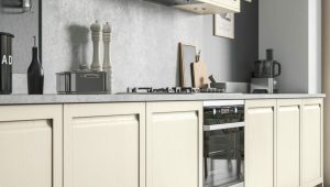 Beige modern kitchen