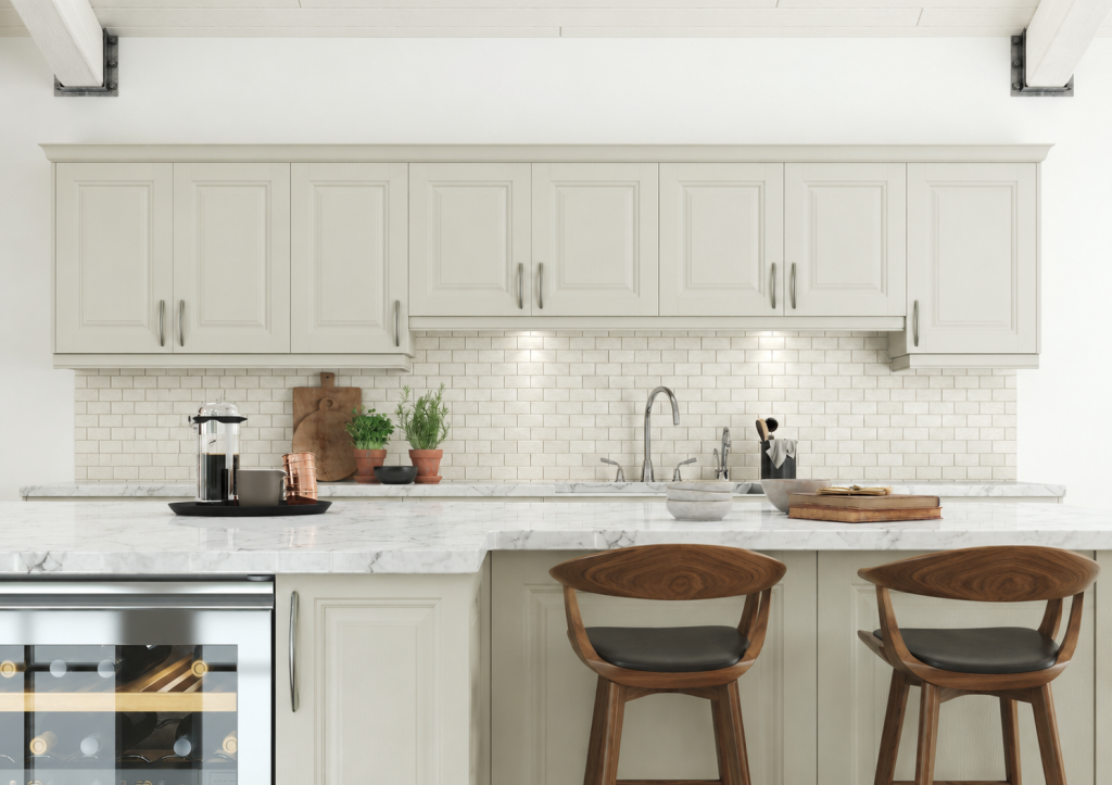 Painted Mussel Solid Wood Kitchen Doors