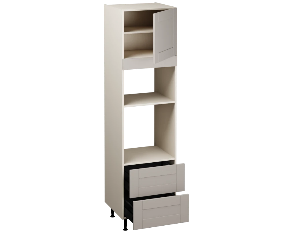 Single Oven Microwave with Drawers (2150 x 600)