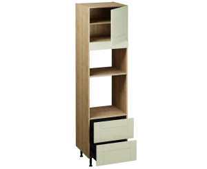 Single Oven Microwave with Drawers (2150 x 600)