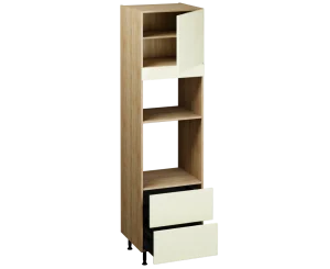 Single Oven Microwave with Drawers (2150 x 600)