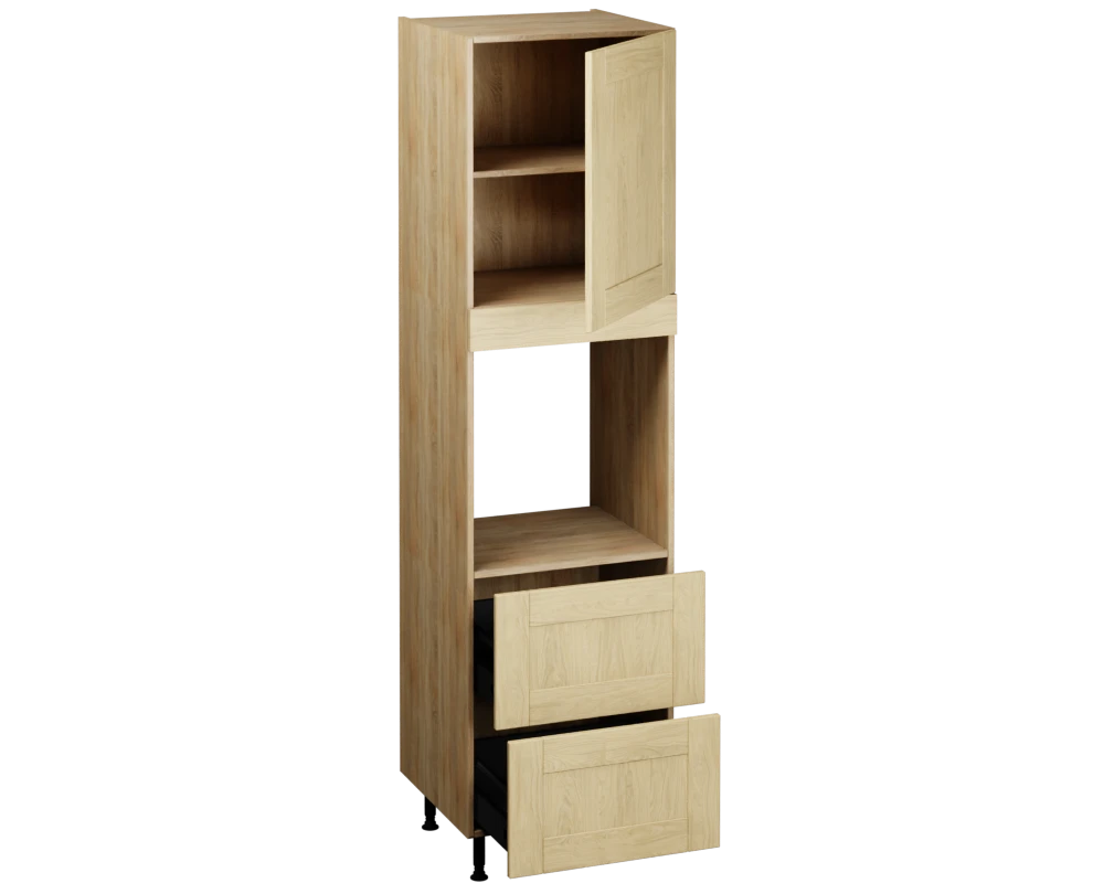 Single Oven Unit with Drawers (2150 x 600)