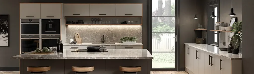 Matt Acrylic Pebble Kitchen Doors