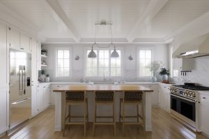 U shaped kitchen