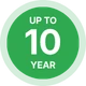 Up to 10 Years Icon